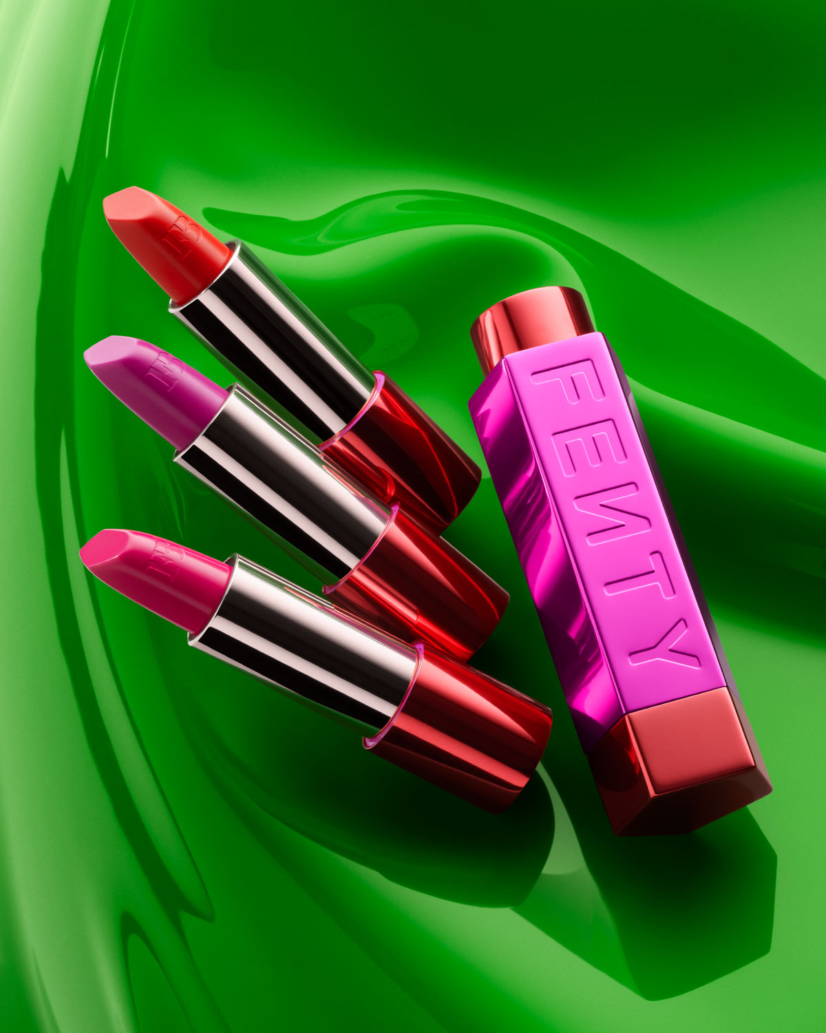 Fenty Icon The Fill Semi-Matte Refillable Lipstick ?? Nosy Rosy - Image 5