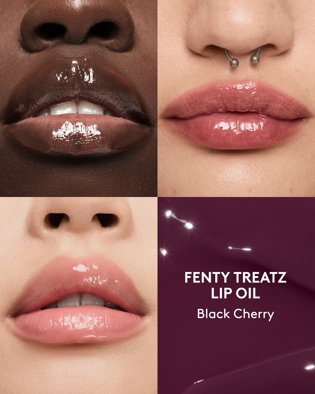 Fenty Treatz Hydrating + Strengthening Lip Oil ?? Black Cherry - Image 2